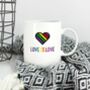 Rainbow Pride Mug | Love Is Love, thumbnail 1 of 4
