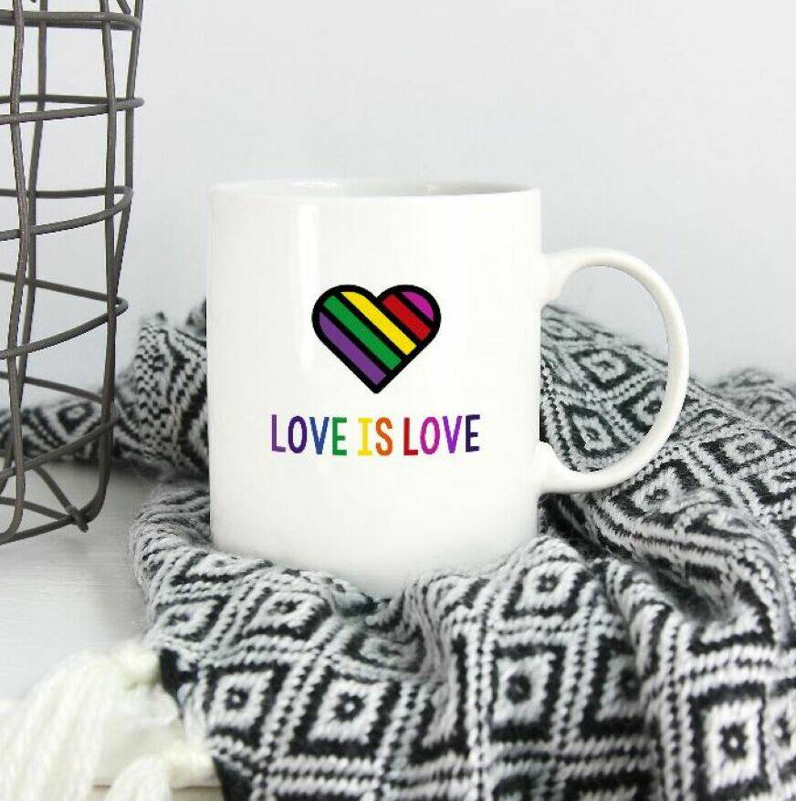 Rainbow Pride Mug | Love Is Love, 1 of 4