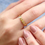 18ct Gold Plated Or Silver Crystal Constellation Ring, thumbnail 1 of 5