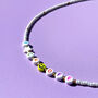 Fuck Off Smiling Face Beaded Necklace, thumbnail 4 of 10