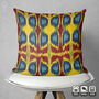 Traditional Multicoloured Cotton Ikat Cushion Cover, thumbnail 4 of 6