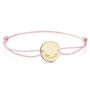 Personalised 18 K Gold Plated Pink Friendship Bracelet, thumbnail 1 of 3