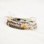 Minimalist Colourful Silk Thread Gemstone Bracelets, thumbnail 1 of 12