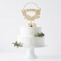 Personalised Flower Wreath Cake Topper, thumbnail 2 of 6