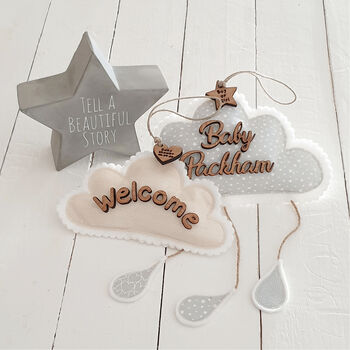 Personalised Baby Shower Cloud Gift, 2 of 4