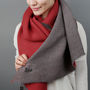 Personalised Pleated Cashmere And Modal Scarf Shawl, thumbnail 4 of 12