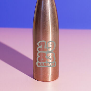 Personalised Year Reusable Water Bottle, 2 of 2