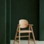 Beechwood Adjustable High Chair And Green Check Cover, thumbnail 3 of 8