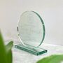 Personalised Round Glass Award Trophy, thumbnail 3 of 4