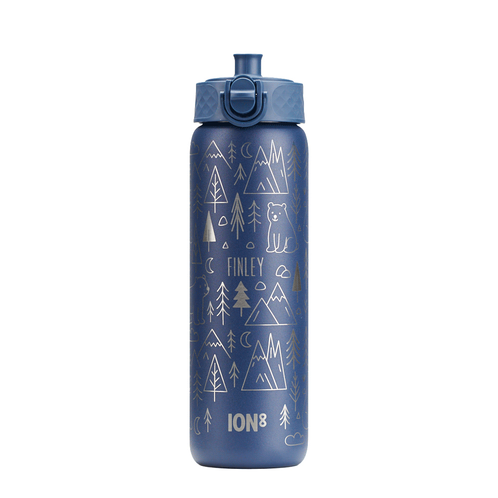 Personalised Bear And Mountains Children's School Ion8 Water Bottle, 2 of 11