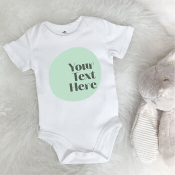 Personalised Custom Text Babygrow New Baby Gift, 3 of 9