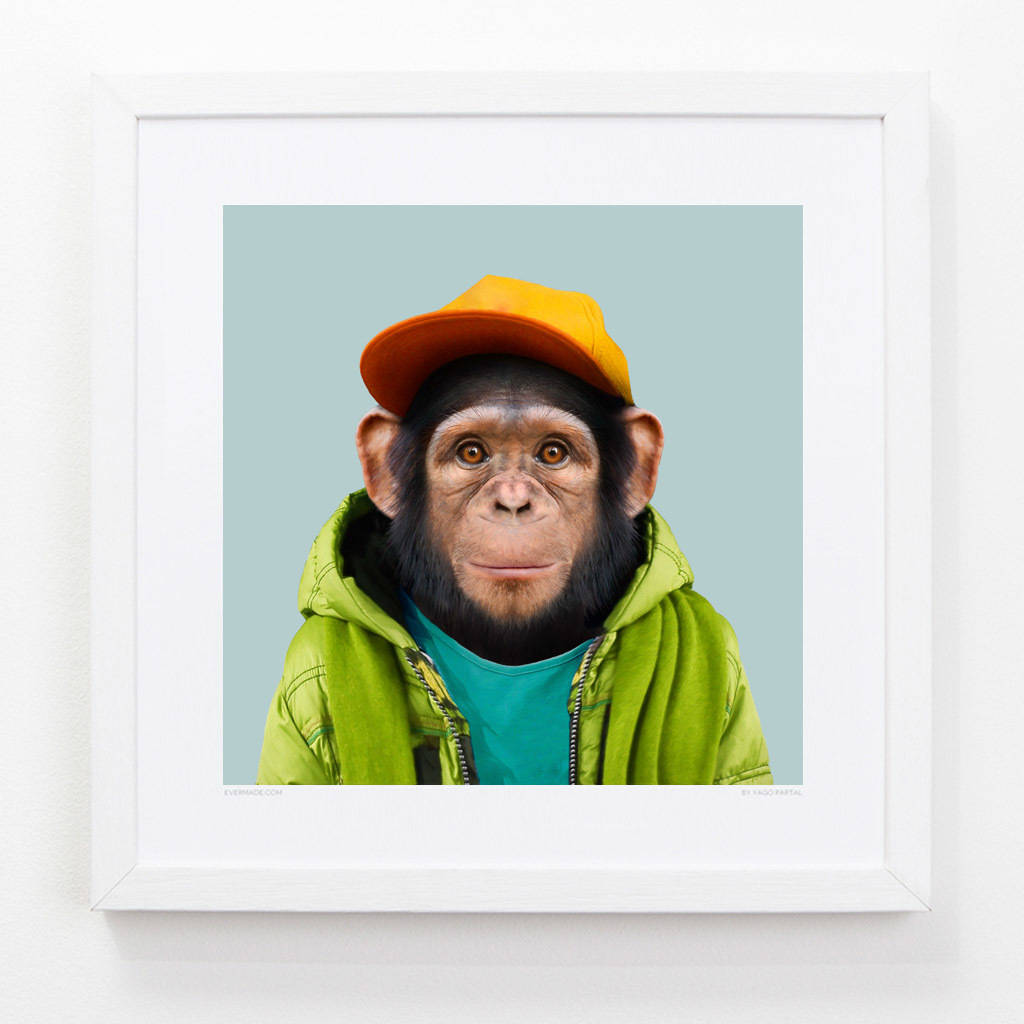 Chimpanzee Art Print, 1 of 4