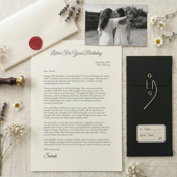 A Letter For Your 50th Birthday Personalised Keepsake Gift, 2 of 6