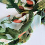 Green Floral Lightweight Scarf Gift For Her, thumbnail 6 of 12