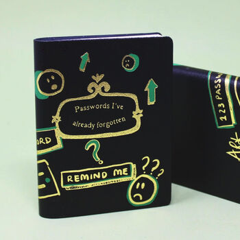 Illustrated Passwords Mini Leather Journal, 4 of 4