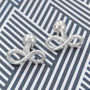 Men's Infinity Motif Solid Sterling Silver Cufflinks, thumbnail 3 of 5
