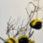 Handmade Needle Felted Bumble Bee Hanger, thumbnail 5 of 6