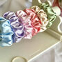 Two Personalisable Wide Band Satin Scrunchies 'Gifts', thumbnail 2 of 6