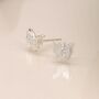 Sterling Silver Butterfly Stud Earrings, thumbnail 3 of 6