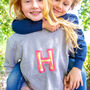 Personalised Childrens Applique Initial Jumper, thumbnail 1 of 6
