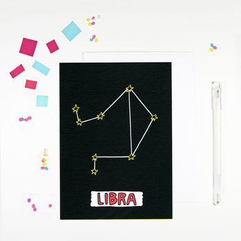 Star Sign Constellation Birthday Cards, 10 of 12