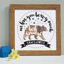 Personalised Grandfather Bear Framed Print, thumbnail 1 of 11