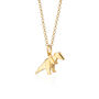 Personalised Silver Or Gold Plated Origami T Rex, thumbnail 9 of 11