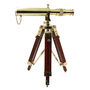 Personalised Brass Telescope With Wooden Tripod Stand, thumbnail 7 of 11