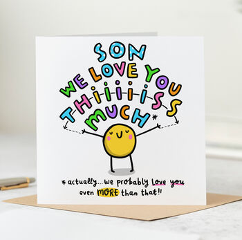 Son I Love You This Much Card, 2 of 2