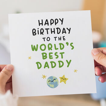 World's Best Daddy Birthday Card, 3 of 3