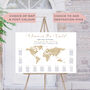 World Map Destination Wedding Table Plan, thumbnail 1 of 7