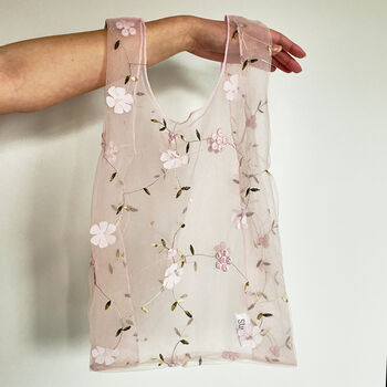 Soft And Cute Tulle Embroidered Bag, 6 of 9