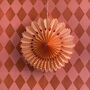 Peach Paper Fan Hanging Decoration, thumbnail 3 of 8