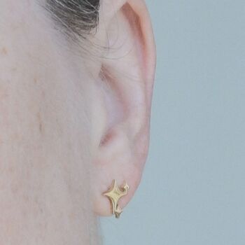 60th Birthday Star Earrings In Colours: Gold, Silver, Rose Gold, 9 of 12