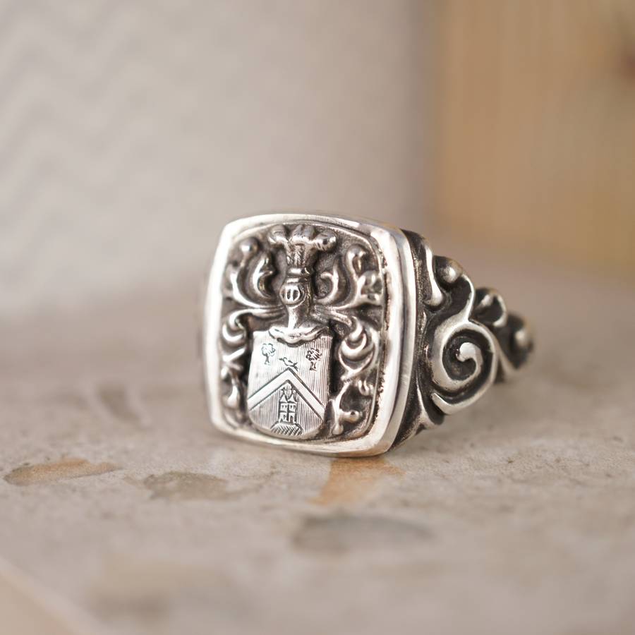 Personalised Coat Of Arms Signet Ring, 1 of 6