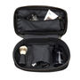 Personalised Large Leather Raleigh Wash Bag Black, thumbnail 4 of 7