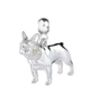 French Bulldog Sterling Silver Jewellery Charm, thumbnail 4 of 12