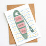 Paddle Board Pun 'Sup' Super Birthday Card, thumbnail 1 of 2