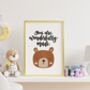 You Are Wonderfully Made Bear Nursery Print, thumbnail 2 of 8