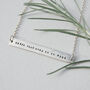 Personalised Silver Bar Necklace, thumbnail 7 of 9