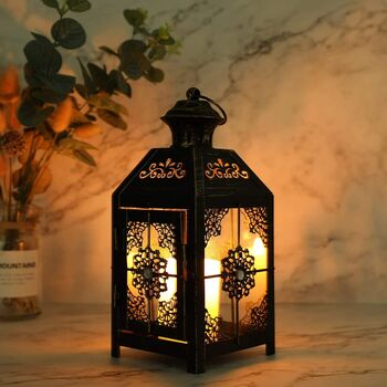 Metal Hanging Candle Lantern Decorative Accessories, 6 of 8