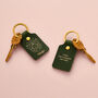 Personalised Zodiac Leather Keyring, thumbnail 5 of 7