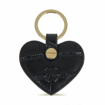 Personalised Leather Heart Key Ring, 7 of 9