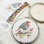Robin And Berry Cross Stitch Wall Hanging Kit, thumbnail 11 of 12
