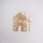 Handmade Gold Leaf New Home House Card, thumbnail 4 of 8