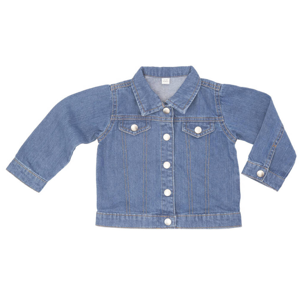 Personalised Initial Denim Jacket By Malcolm & Gerald ...