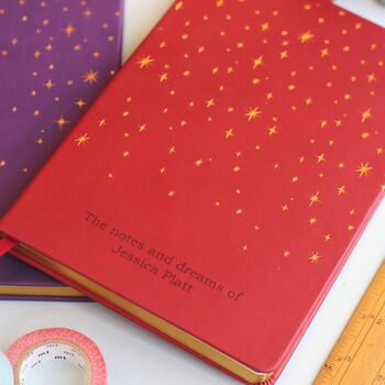 Foiled Stars Personalised Notebook, 3 of 10