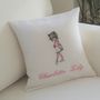 Personalised Embroidered Cushion With Dancer Motif, thumbnail 1 of 2