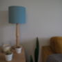 Honeycomb Pattern Lampshade In Cornflower Blue, thumbnail 4 of 5