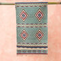 Soft Blue Hand Woven Wool/Cotton Kilim Rug, thumbnail 2 of 5
